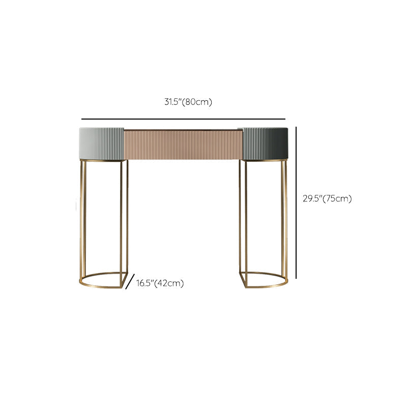 Glazen top ijdelheid tafelopslag doos ijdelheid set met make -uptafel en ontlasting