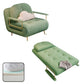 Fabric Upholstered Futon Chair Tufted Twin Futon Sleeper Sofa Green Polyester Blend Latex Clearhalo 'furn' 'furn_futons' 'Furniture' 'Futons & Daybeds' 'Futons' 'Living Room Furniture' 6552010