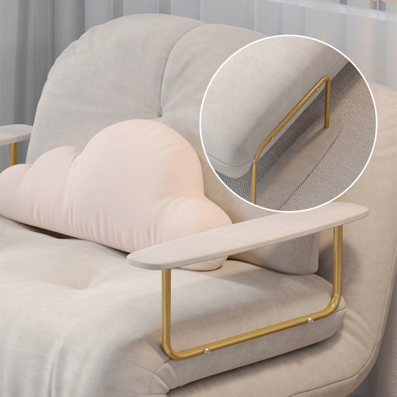 Fabric Upholstered Futon Chair Tufted Twin Futon Sleeper Sofa Clearhalo 'furn' 'furn_futons' 'Furniture' 'Futons & Daybeds' 'Futons' 'Living Room Furniture' 6552011