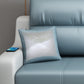 Blue Convertible Sofa Bed Sewn Pillow Back Sofa with Storage