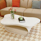 Stone Geometric Contemporary Coffee Table Single Cocktail Table with Storage Drawers Clearhalo 'Coffee & Accent Tables' 'Coffee Tables' 'coffee_tables' 'furn' 'furn_coffee_tables' 'Furniture' 'Living Room Furniture' 6552217