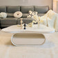Stone Geometric Contemporary Coffee Table Single Cocktail Table with Storage Drawers Clearhalo 'Coffee & Accent Tables' 'Coffee Tables' 'coffee_tables' 'furn' 'furn_coffee_tables' 'Furniture' 'Living Room Furniture' 6552219