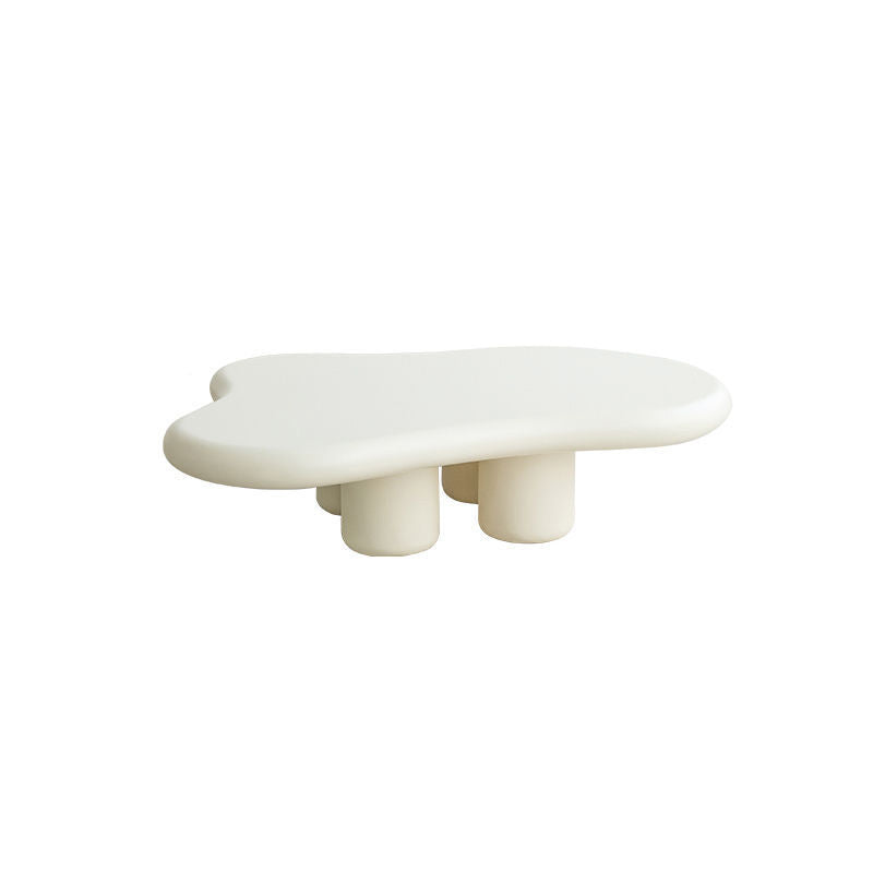 Modern 4 Legs Cocktail Table Wood Free Form Coffee Cocktail Table Clearhalo 'Coffee & Accent Tables' 'Coffee Tables' 'coffee_tables' 'furn' 'furn_coffee_tables' 'Furniture' 'Living Room Furniture' 6552274