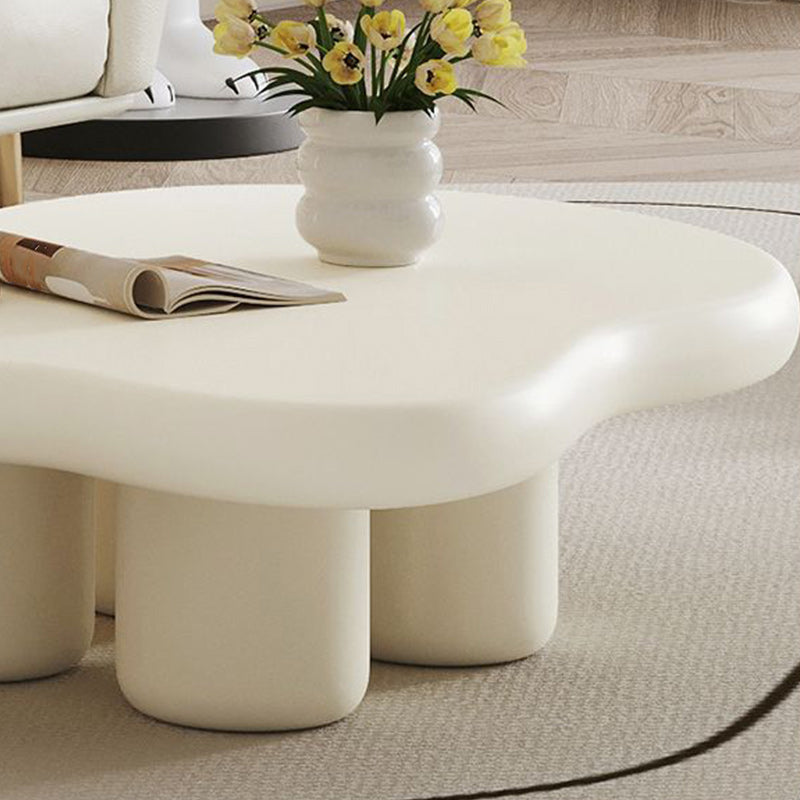Modern 4 Legs Cocktail Table Wood Free Form Coffee Cocktail Table Clearhalo 'Coffee & Accent Tables' 'Coffee Tables' 'coffee_tables' 'furn' 'furn_coffee_tables' 'Furniture' 'Living Room Furniture' 6552275
