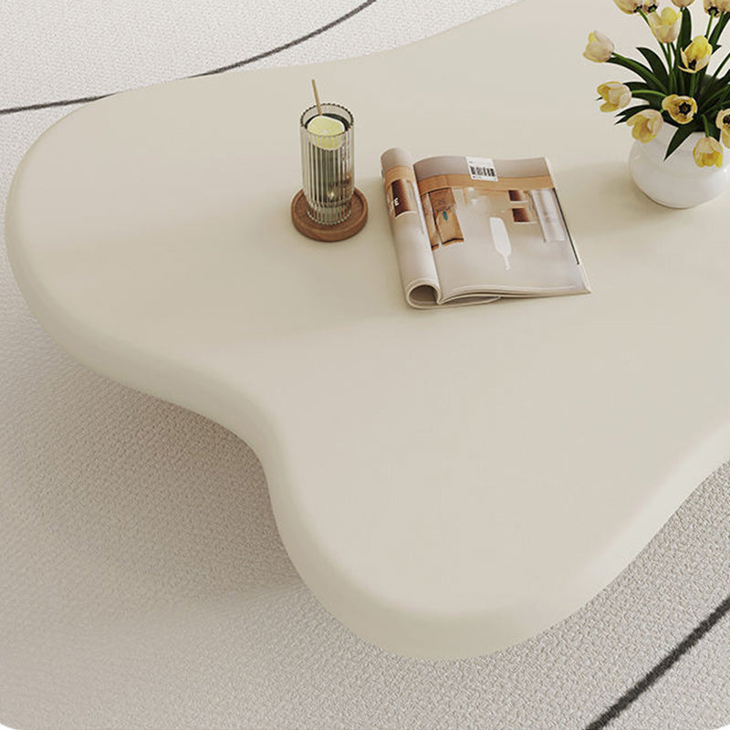 Modern 4 Legs Cocktail Table Wood Free Form Coffee Cocktail Table Clearhalo 'Coffee & Accent Tables' 'Coffee Tables' 'coffee_tables' 'furn' 'furn_coffee_tables' 'Furniture' 'Living Room Furniture' 6552276