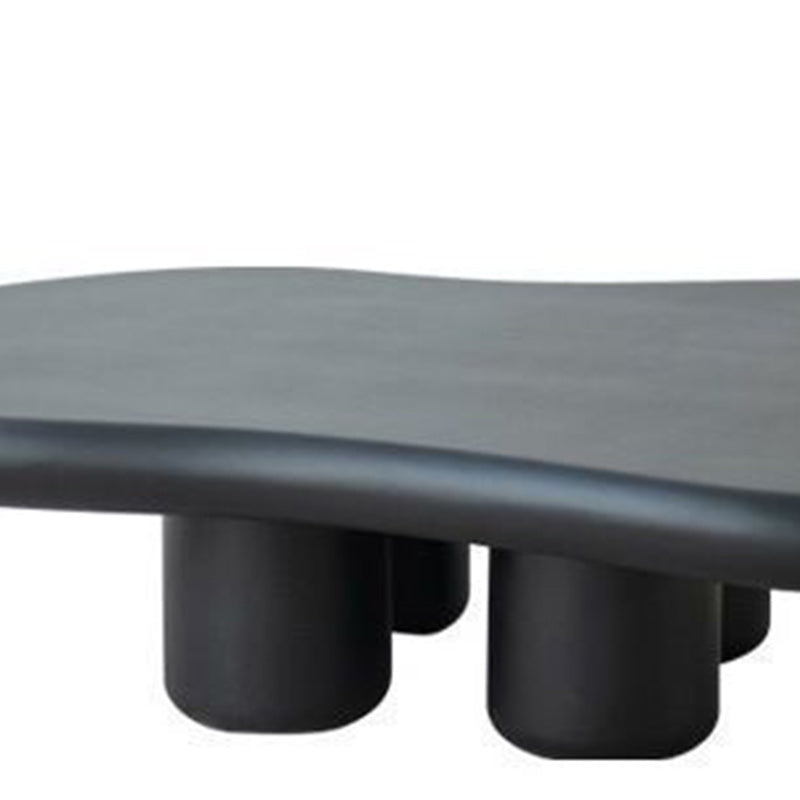 Modern 4 Legs Cocktail Table Wood Free Form Coffee Cocktail Table Clearhalo 'Coffee & Accent Tables' 'Coffee Tables' 'coffee_tables' 'furn' 'furn_coffee_tables' 'Furniture' 'Living Room Furniture' 6552278