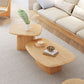 Modern Pedestal Cocktail Table Natural Color Coffee Table Set Clearhalo 'Coffee & Accent Tables' 'Coffee Tables' 'coffee_tables' 'furn' 'furn_coffee_tables' 'Furniture' 'Living Room Furniture' 6552284