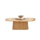 Modern Pedestal Cocktail Table Natural Color Coffee Table Set Clearhalo 'Coffee & Accent Tables' 'Coffee Tables' 'coffee_tables' 'furn' 'furn_coffee_tables' 'Furniture' 'Living Room Furniture' 6552291