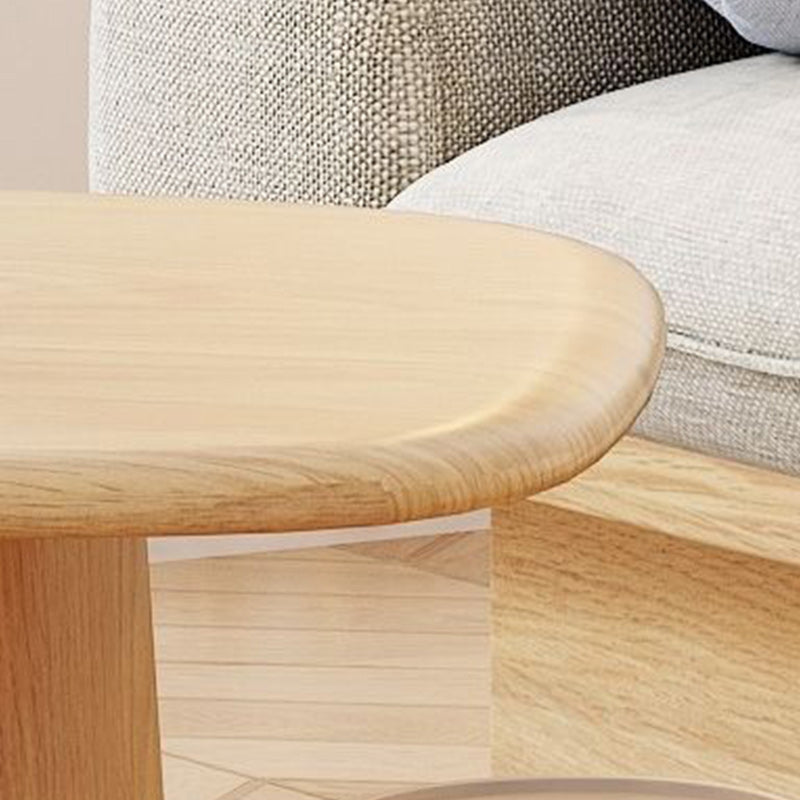 Modern Pedestal Cocktail Table Natural Color Coffee Table Set Clearhalo 'Coffee & Accent Tables' 'Coffee Tables' 'coffee_tables' 'furn' 'furn_coffee_tables' 'Furniture' 'Living Room Furniture' 6552293