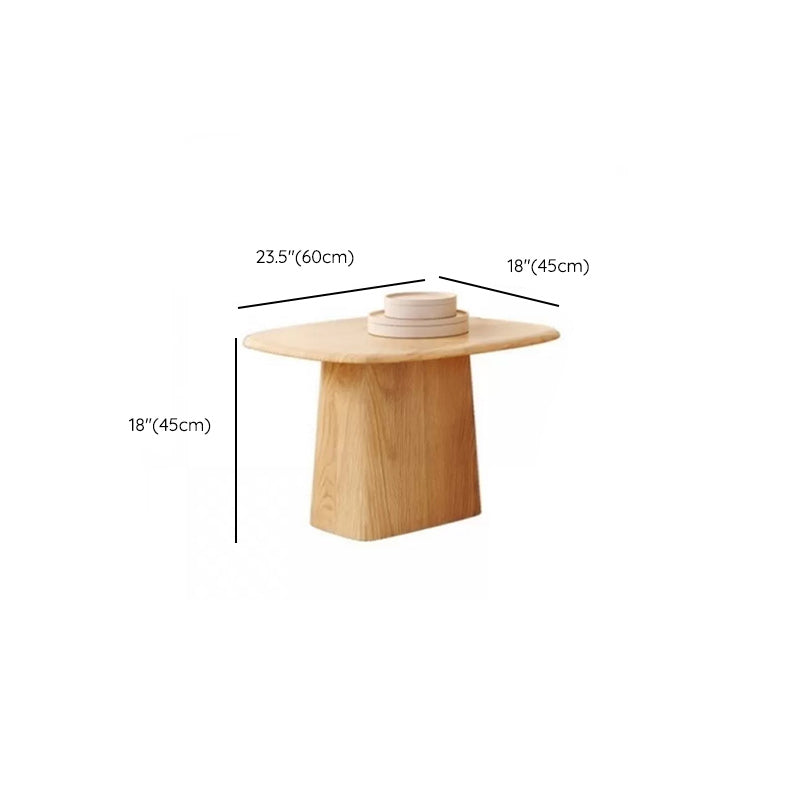 Modern Pedestal Cocktail Table Natural Color Coffee Table Set Clearhalo 'Coffee & Accent Tables' 'Coffee Tables' 'coffee_tables' 'furn' 'furn_coffee_tables' 'Furniture' 'Living Room Furniture' 6552296