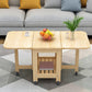 Contemporary Natural Rectangle Coffee Table Single Folding Cocktail Table Clearhalo 'Coffee & Accent Tables' 'Coffee Tables' 'coffee_tables' 'furn' 'furn_coffee_tables' 'Furniture' 'Living Room Furniture' 6552307
