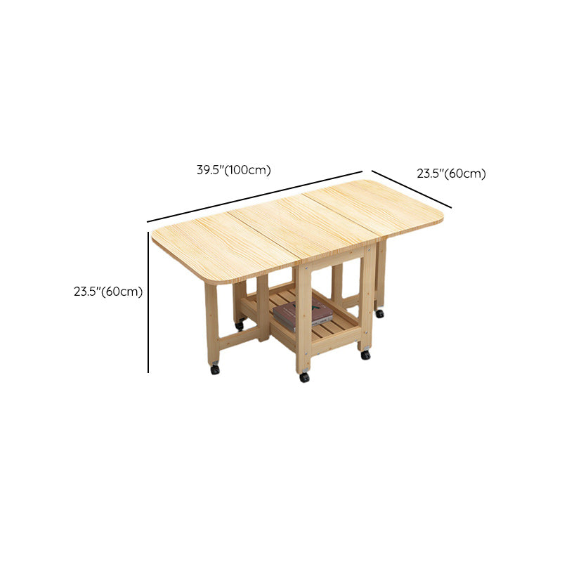 Contemporary Natural Rectangle Coffee Table Single Folding Cocktail Table Clearhalo 'Coffee & Accent Tables' 'Coffee Tables' 'coffee_tables' 'furn' 'furn_coffee_tables' 'Furniture' 'Living Room Furniture' 6552311