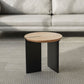Contemporary Solid Wood Coffee Table Single Round Cocktail Table