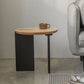 Contemporary Solid Wood Coffee Table Single Round Cocktail Table