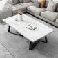 Stone Contemporary Coffee Table Standard Single Cocktail Table
