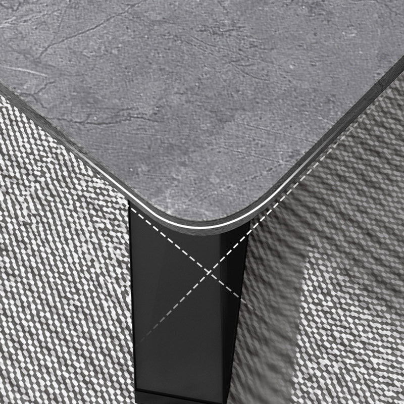 Stone Contemporary Coffee Table Standard Single Cocktail Table