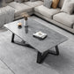 Stone Contemporary Coffee Table Standard Single Cocktail Table
