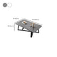 Stone Contemporary Coffee Table Standard Single Cocktail Table