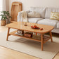 Zeitgenössischer Couchtisch mit 4 Beinen, Standard-Einzel-Cocktailtisch aus Holz