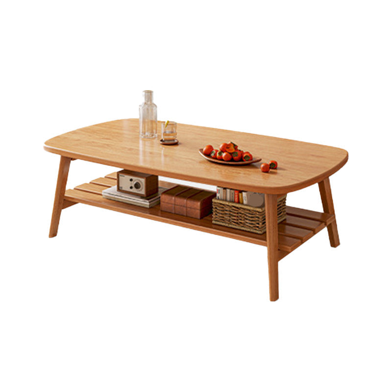 Zeitgenössischer Couchtisch mit 4 Beinen, Standard-Einzel-Cocktailtisch aus Holz