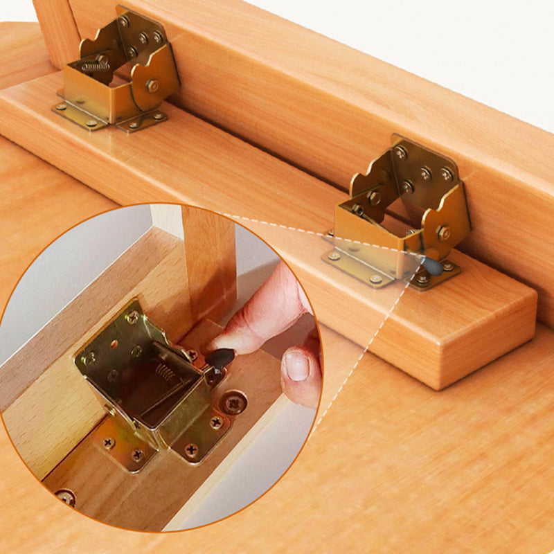 Zeitgenössischer Couchtisch mit 4 Beinen, Standard-Einzel-Cocktailtisch aus Holz