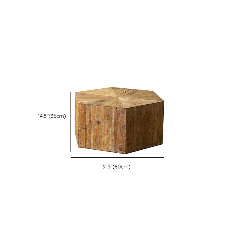Contemporary Solid Wood Coffee Table Medium Wood Solid Coffee Table Clearhalo 'Coffee & Accent Tables' 'Coffee Tables' 'coffee_tables' 'furn' 'furn_coffee_tables' 'Furniture' 'Living Room Furniture' 6552426