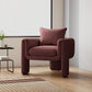 Modern Living Room Accent Armchair Round Arms Sled Arm Chair Clearhalo 'Accent Chairs' 'accent_chairs' 'Chairs & Seating' 'furn' 'furn_accent_chairs' 'Furniture' 'Living Room Furniture' 6552760