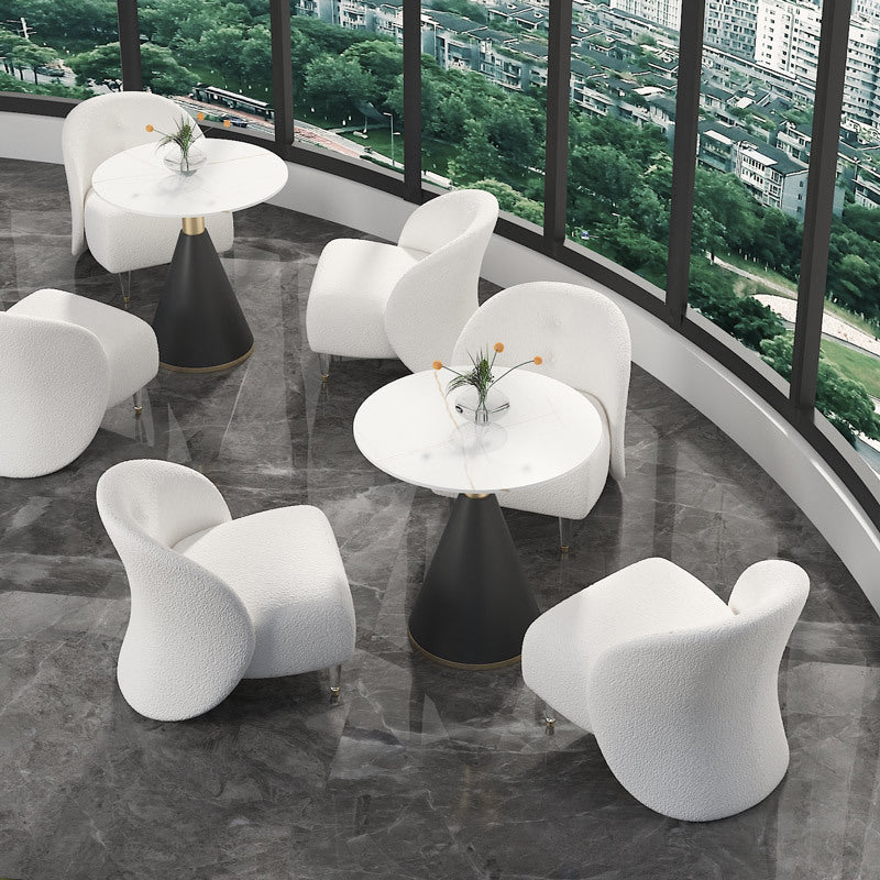 Contemporary Sofa Stain Resistant Armless Settee for Living Room