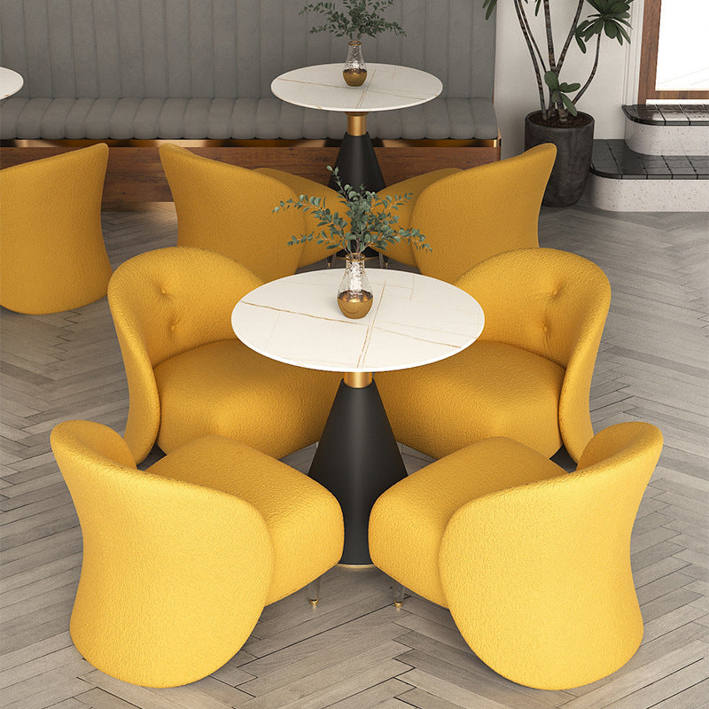 Canapé contemporain résistant aux coups sans bras pour le salon