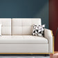 31.49" Tall White Sleeper Sofa Glam Style Biscuit Back Sofa Bed Clearhalo 'furn' 'furn_futons' 'Furniture' 'Futons & Daybeds' 'Futons' 'Living Room Furniture' 6552825