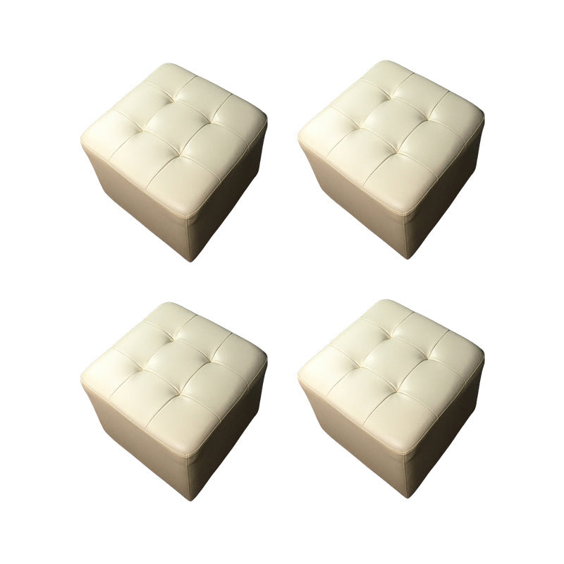 Ottoman moderno di mezza secolo POUF GENUINA INCONTRA INCONTRO PERATTO PIANO