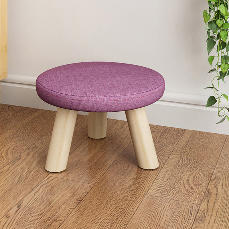 Telaio in legno ottomano in lino di cotone colorato intero ottomano imbottito