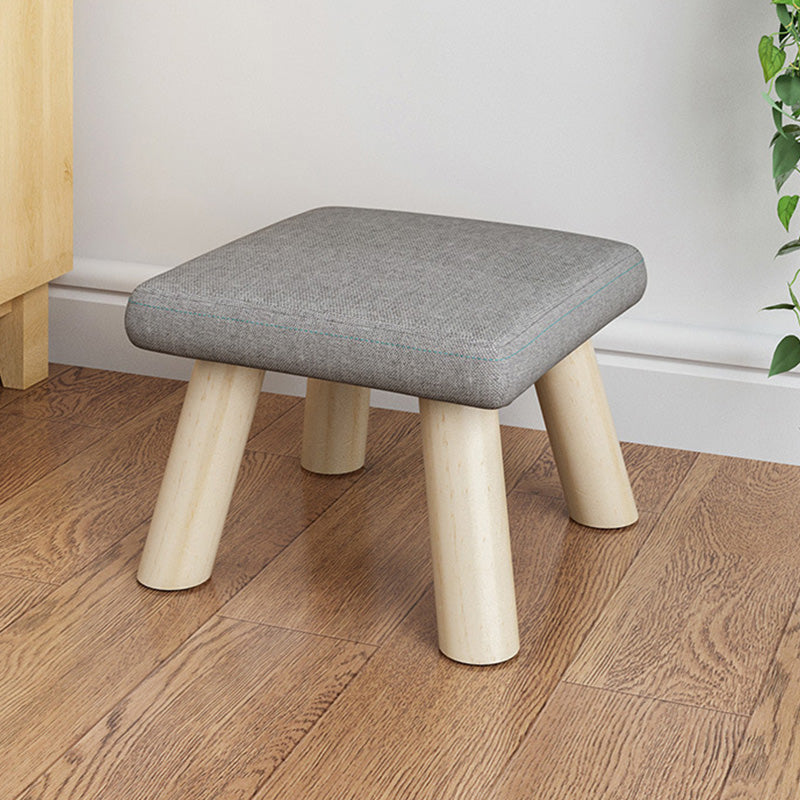 Telaio in legno ottomano in lino di cotone colorato intero ottomano imbottito