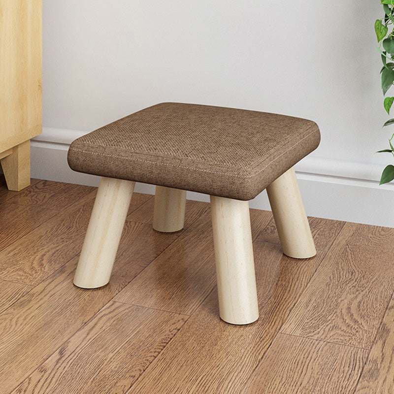 Telaio in legno ottomano in lino di cotone colorato intero ottomano imbottito