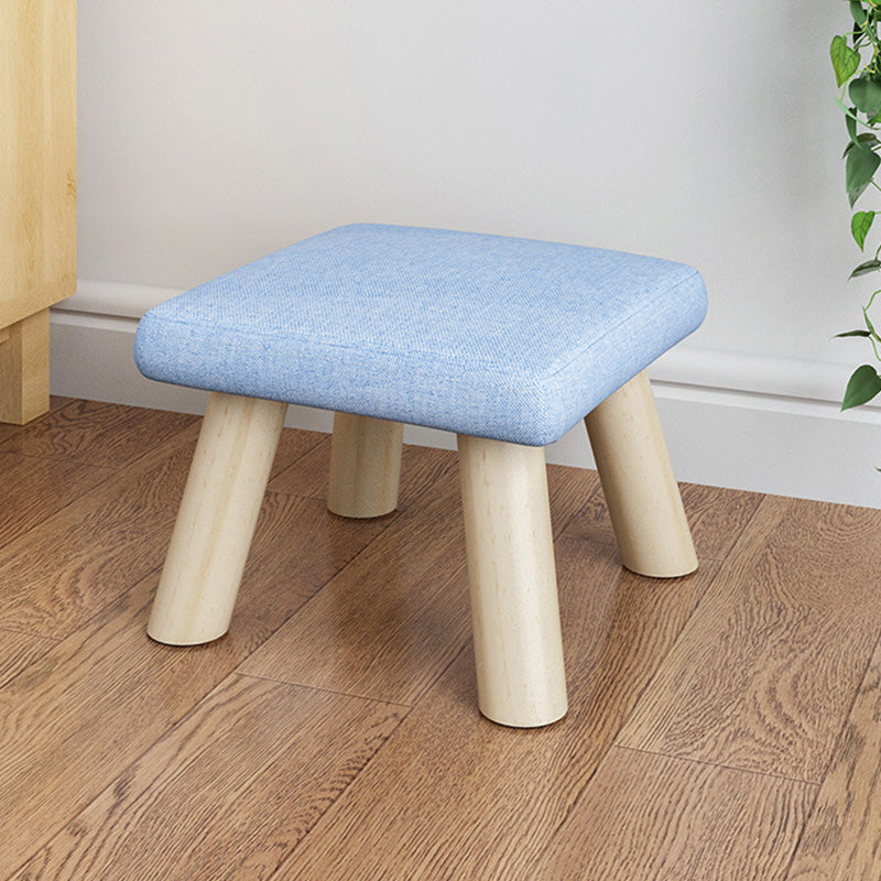 Telaio in legno ottomano in lino di cotone colorato intero ottomano imbottito