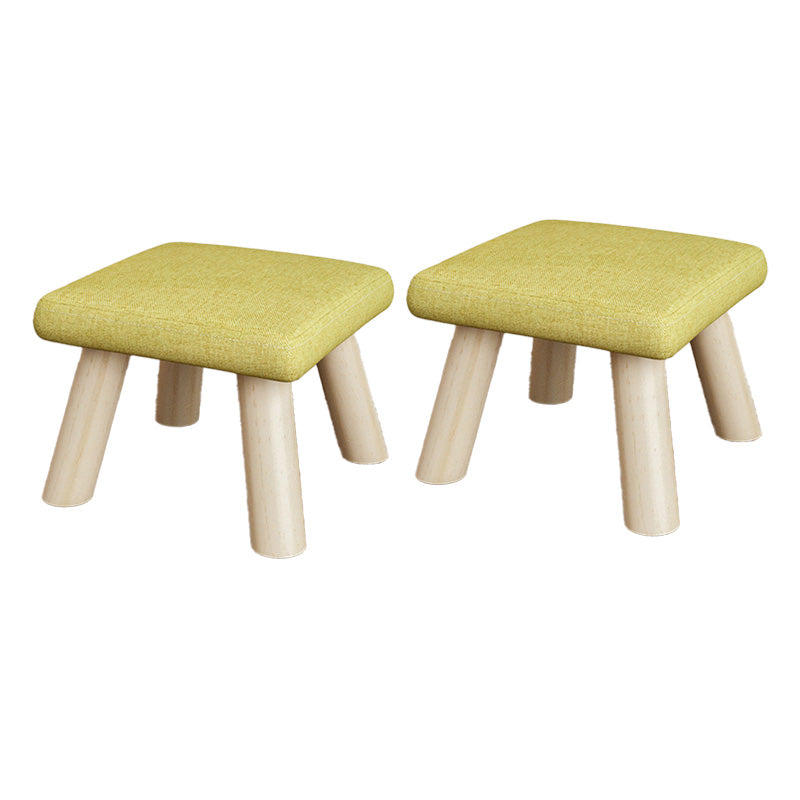 Telaio in legno ottomano in lino di cotone colorato intero ottomano imbottito