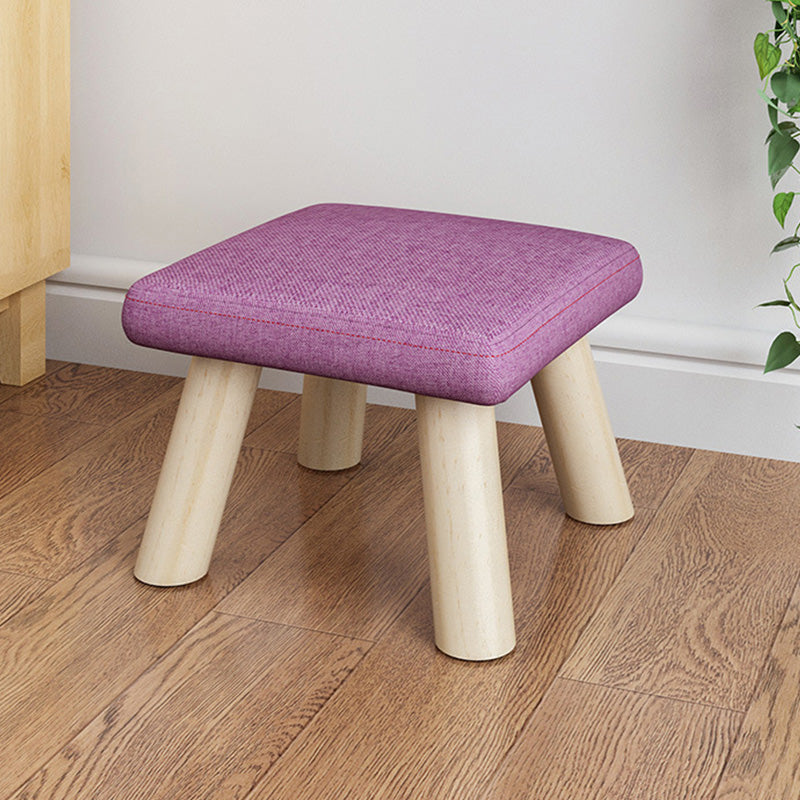 Telaio in legno ottomano in lino di cotone colorato intero ottomano imbottito