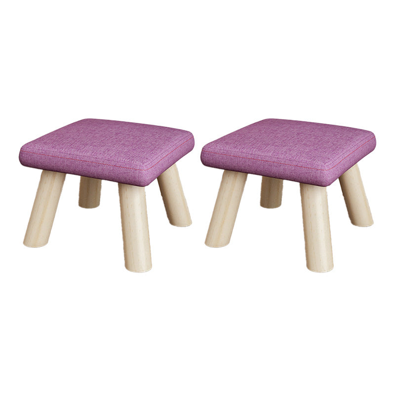 Telaio in legno ottomano in lino di cotone colorato intero ottomano imbottito