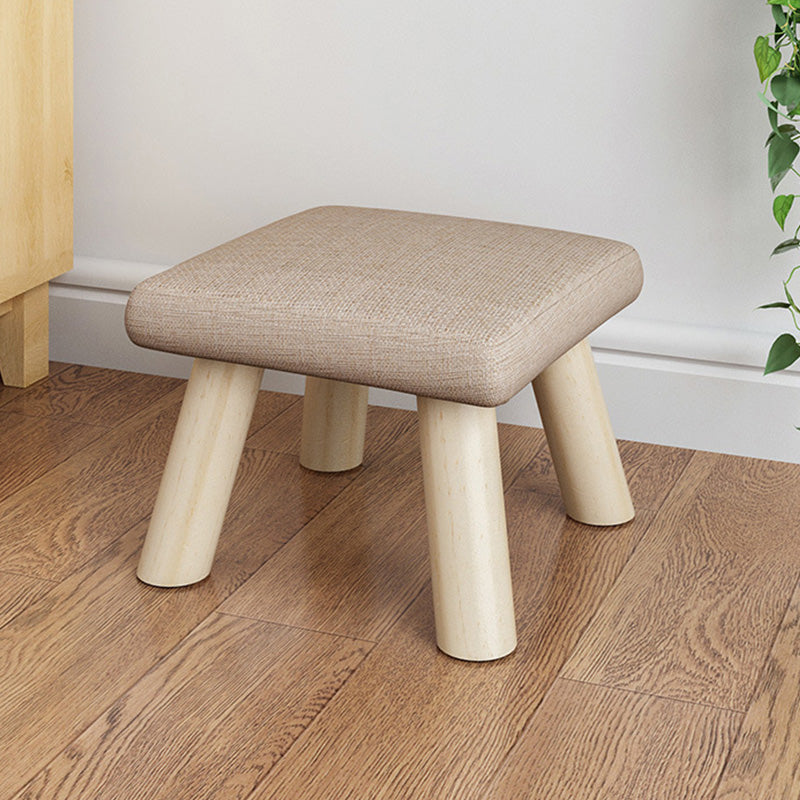 Telaio in legno ottomano in lino di cotone colorato intero ottomano imbottito