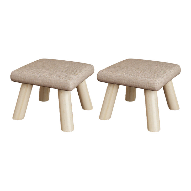 Telaio in legno ottomano in lino di cotone colorato intero ottomano imbottito