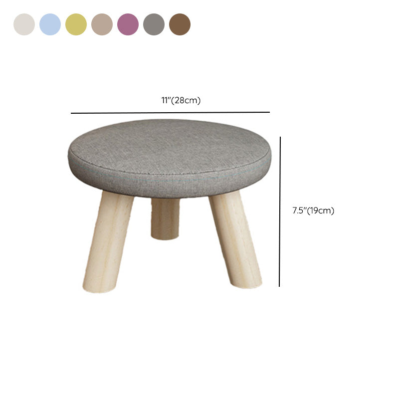 Telaio in legno ottomano in lino di cotone colorato intero ottomano imbottito