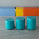 Modern Pouf Ottoman PU Leather Upholstered Solid Color Cylinder Shape Ottoman Clearhalo 'furn' 'furn_ottomans_poufs' 'Furniture' 'Living Room Furniture' 'Ottomans & Poufs' 'ottomans_poufs' 6553084