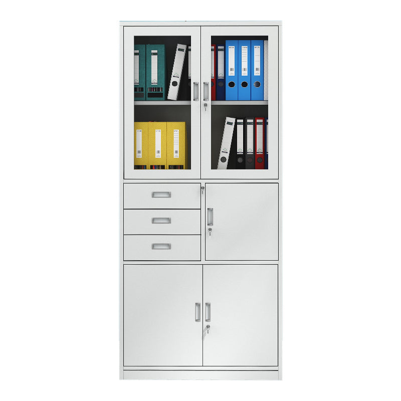 Cabinet contemporain verrouillage en acier et classement de rangement pour le bureau