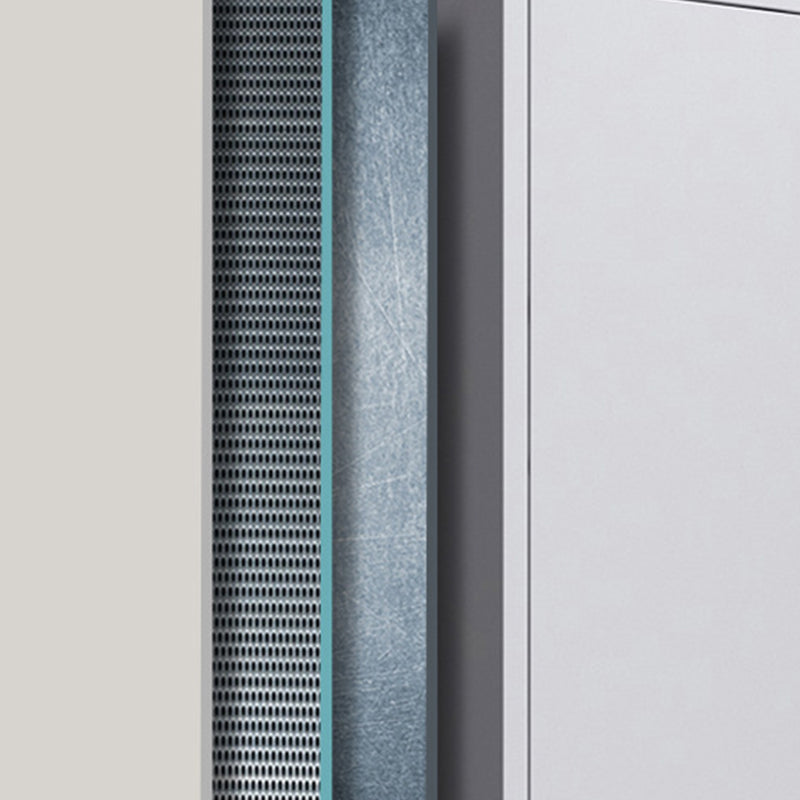 Mobile contemporaneo mobile in vetro armadio verticale con ripiani di stoccaggio