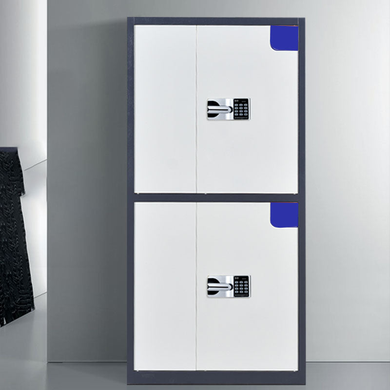 Classic Metal File Cabinet Vertical File Cabinet for Home Office White-Gray 2 Clearhalo 'Filing Cabinets' 'filling_cabinets' 'furn' 'furn_filling_cabinets' 'Furniture' 'Office Furniture' 6555355