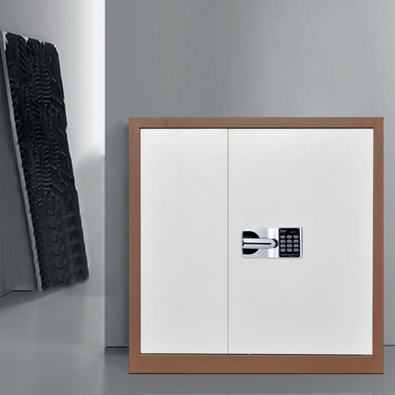 Classic Metal File Cabinet Vertical File Cabinet for Home Office White-Brown 1 Clearhalo 'Filing Cabinets' 'filling_cabinets' 'furn' 'furn_filling_cabinets' 'Furniture' 'Office Furniture' 6555357