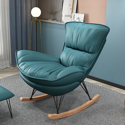 Silla de acento de mecedora contemporánea Wingback Antique Rocking Silla