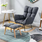 Modern Nursery Sofa Rocking Chair Indoor Rocking Chair with Ottoman Rocking Chair with Ottomans Dark Gray Clearhalo 'Chairs & Seating' 'furn' 'furn_rocking_chairs' 'Furniture' 'Living Room Furniture' 'Rocking Chairs' 'rocking_chairs' 6555490