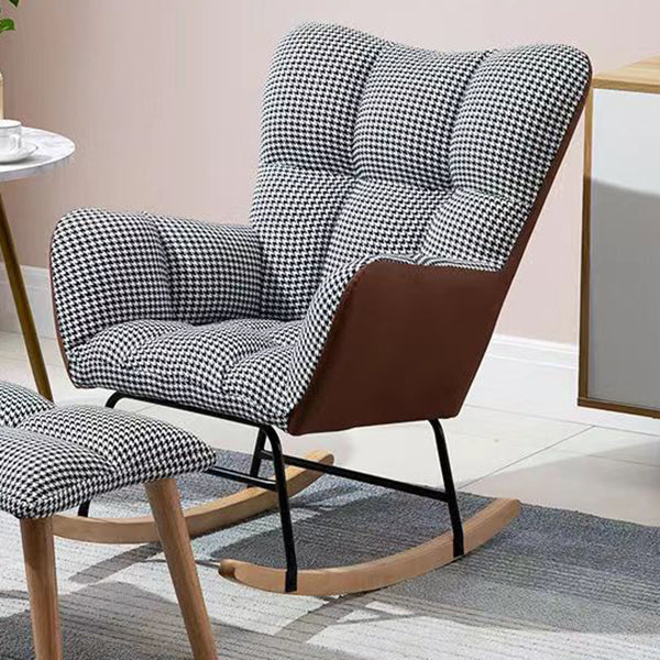 Modern Nursery Sofa Rocking Chair Indoor Rocking Chair with Ottoman Rocking Chair Tan Clearhalo 'Chairs & Seating' 'furn' 'furn_rocking_chairs' 'Furniture' 'Living Room Furniture' 'Rocking Chairs' 'rocking_chairs' 6555492