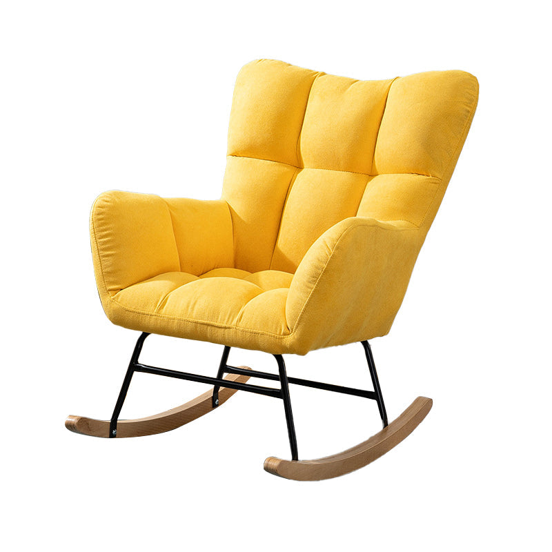 Modern Nursery Sofa Rocking Chair Indoor Rocking Chair with Ottoman Clearhalo 'Chairs & Seating' 'furn' 'furn_rocking_chairs' 'Furniture' 'Living Room Furniture' 'Rocking Chairs' 'rocking_chairs' 6555493